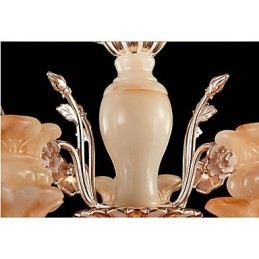 Luminária pendente de cristal jade