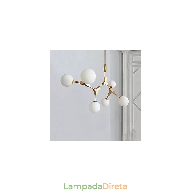 Recurso de pintura clássica tradicional para luminária pendente de madeira e bambu estilo mini