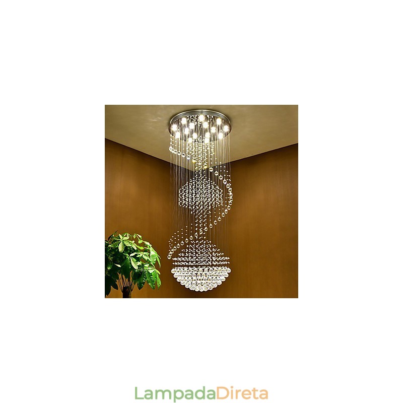 Moderno lustre de cristal pendente de teto luminárias de iluminação suspensas para casa luminárias