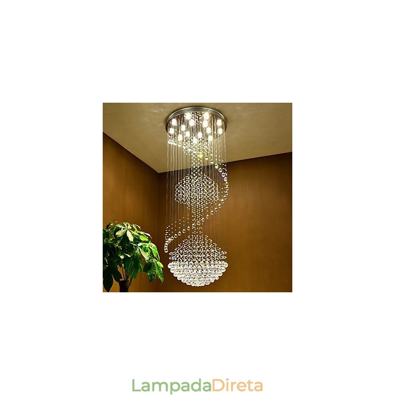 Moderno lustre de cristal pendente de teto luminárias de iluminação suspensas para casa luminárias