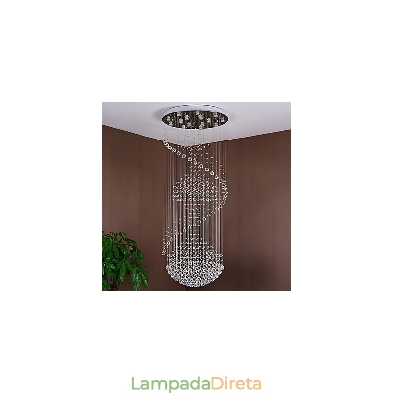 Moderno lustre de cristal pendente de teto luminárias de iluminação suspensas para casa luminárias