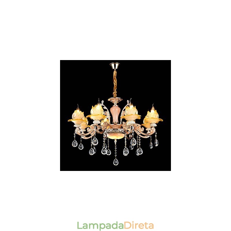 Moderno Contemporâneo Tradicional Clássico Liga de Zinco Recurso para Cristal Mini Estilo Metal Pendente Luz