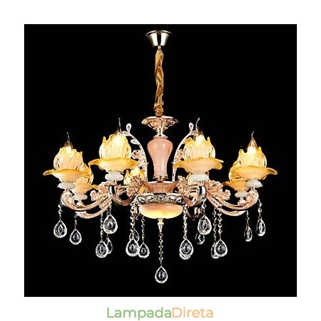 Moderno Contemporâneo Tradicional Clássico Liga de Zinco Recurso para Cristal Mini Estilo Metal Pendente Luz Moderno Contemporâneo Tradicional Clássico Liga de Zinco Recurso para Cristal Mini Estilo Metal Pendente Luz