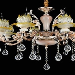 Moderno Contemporâneo Tradicional Clássico Liga de Zinco Recurso para Cristal Mini Estilo Metal Pendente Luz