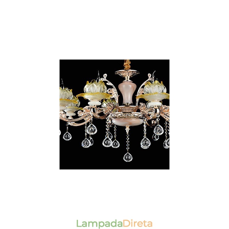 Moderno Contemporâneo Tradicional Clássico Liga de Zinco Recurso para Cristal Mini Estilo Metal Pendente Luz