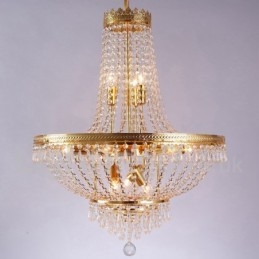 Recurso tradicional clássico galvanizado para lustre de metal estilo mini cristal com 9 lâmpadas