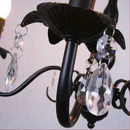 Lâmpada de vela de cristal estilo europeu lâmpada loja de roupas lâmpadas e lanternas decoração projeto droplight