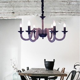 Loft Industrial Wind Vintage Ferro Lâmpadas Lojas Lustre Corda Lustre Luzes