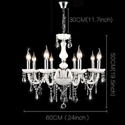 Moderno Contemporâneo Tradicional Clássico Outros Característica para Cristal Vela Estilo Lustre de Vidro