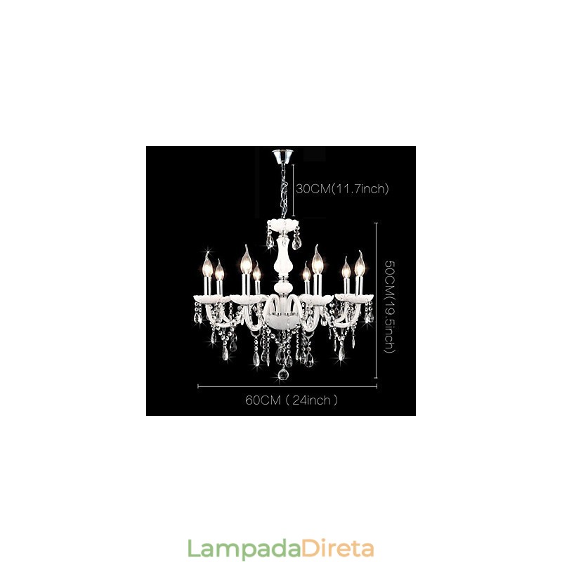 Moderno Contemporâneo Tradicional Clássico Outros Característica para Cristal Vela Estilo Lustre de Vidro