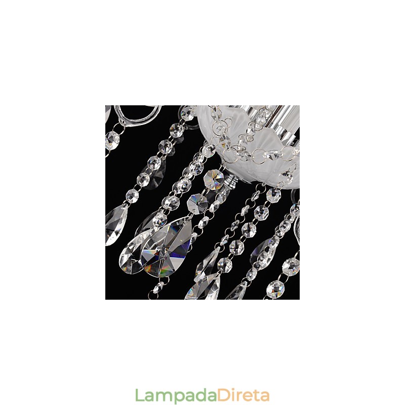 Moderno Contemporâneo Tradicional Clássico Outros Característica para Cristal Vela Estilo Lustre de Vidro
