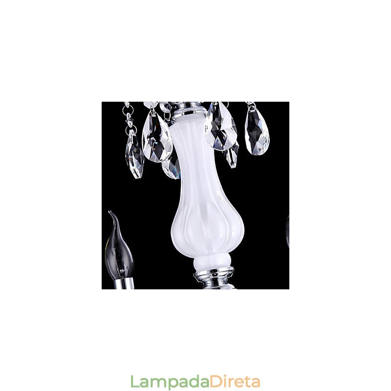 Moderno Contemporâneo Tradicional Clássico Outros Característica para Cristal Vela Estilo Lustre de Vidro