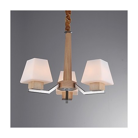 Característica eletroplatada contemporânea moderna para lustre de bambu de madeira Característica eletroplatada contemporânea moderna para lustre de bambu de madeira