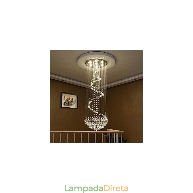 Lustre de cristal moderno para teto, luminária pendente interna, luminárias decorativas