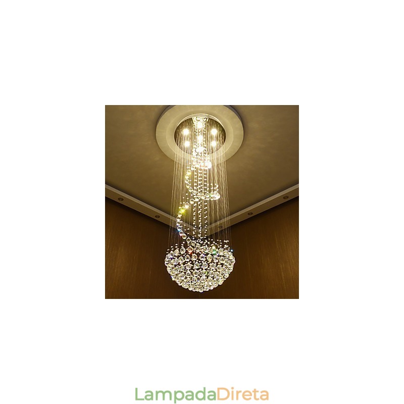 Lustre de cristal moderno para teto, luminária pendente interna, luminárias decorativas