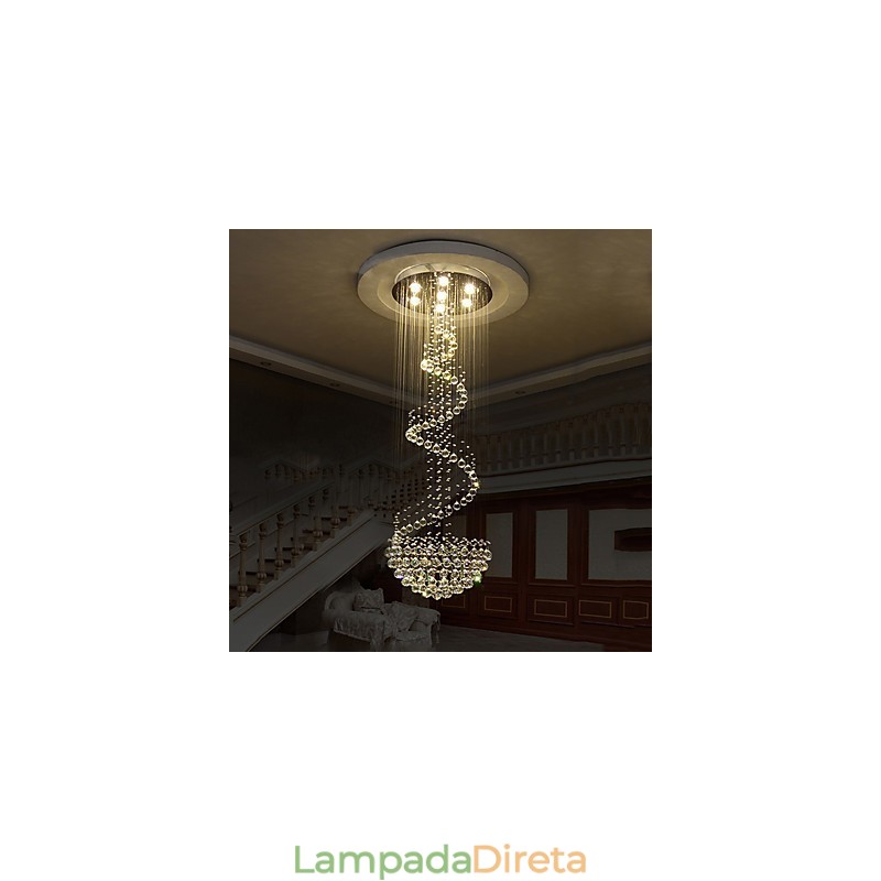 Lustre de cristal moderno para teto, luminária pendente interna, luminárias decorativas