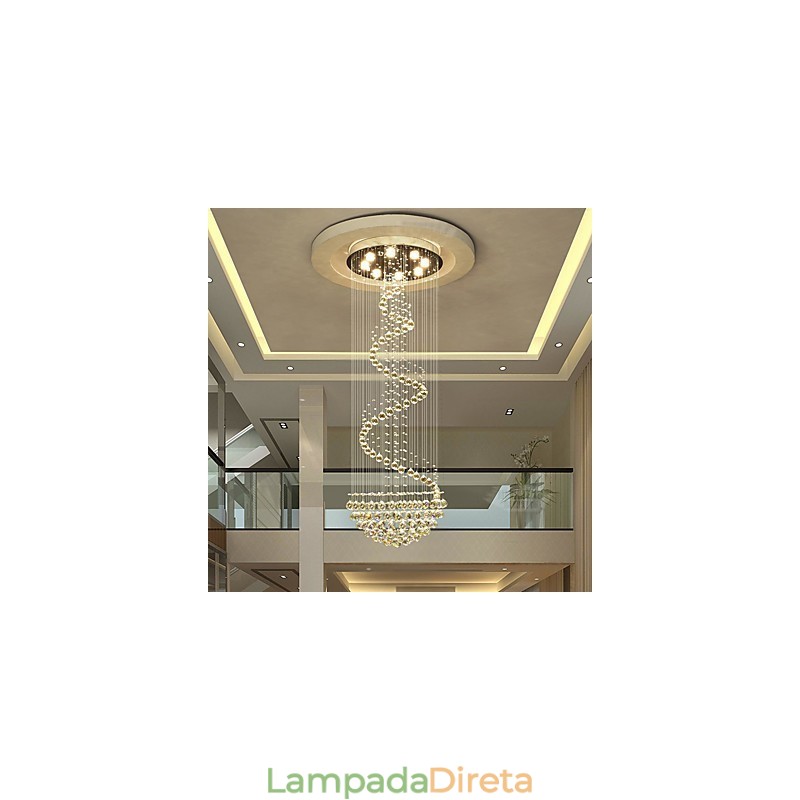 Lustre de cristal moderno para teto, luminária pendente interna, luminárias decorativas
