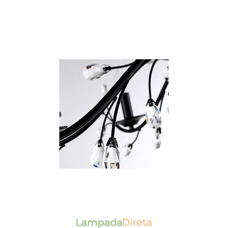 Lustre de cristal com 6 luzes, moderno, contemporâneo, tradicional, clássico, vintage, retrô, pintura country, recurso