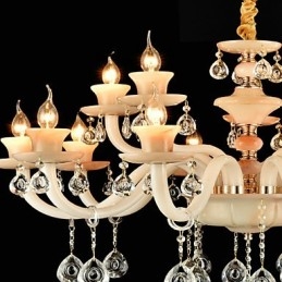 Lustre de jantar de metal estilo mini cristal moderno contemporâneo tradicional clássico galvanizado