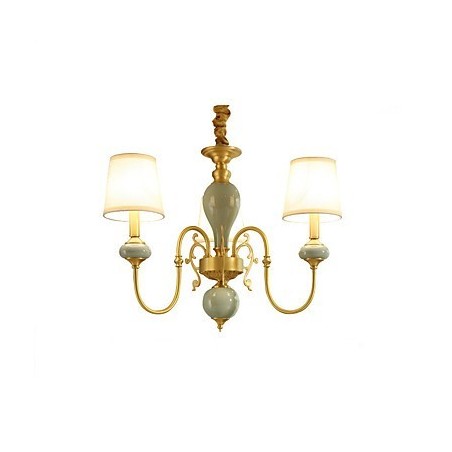 Lustre de latão tradicional clássico country para estilo mini metal com 3 lâmpadas Lustre de latão tradicional clássico country para estilo mini metal com 3 lâmpadas