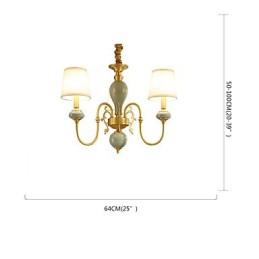 Lustre de latão tradicional clássico country para estilo mini metal com 3 lâmpadas