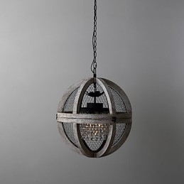 Vintage Metal Amercian Industrial Loft Pintura Cor Lustre de Madeira Lâmpada Pendente Decoração Interna Lâmpada