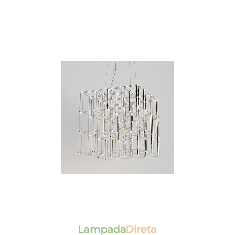 Lustre moderno de aço inoxidável, luminária para loft