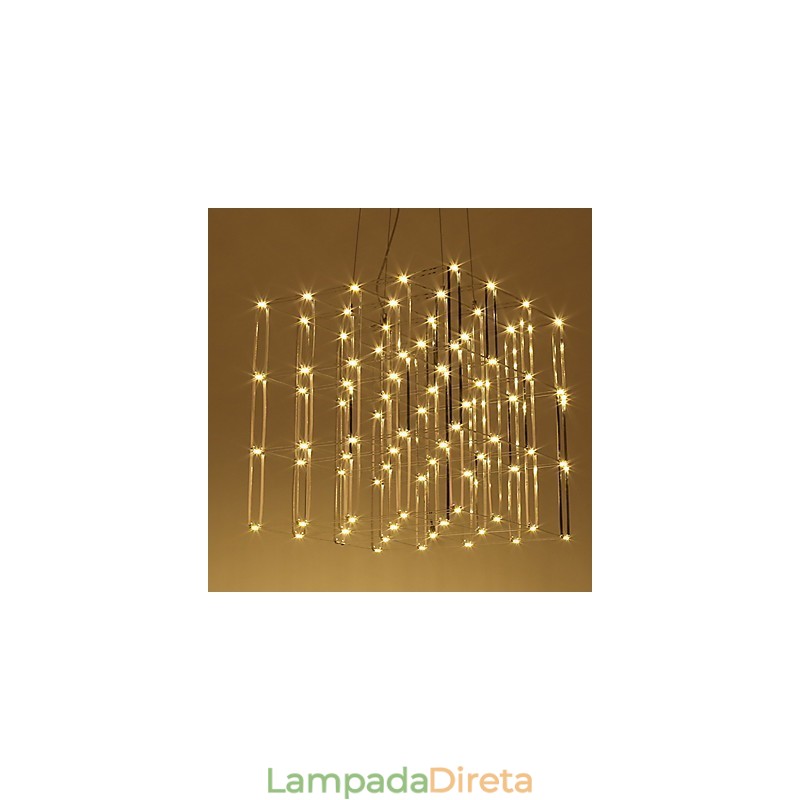 Lustre moderno de aço inoxidável, luminária para loft