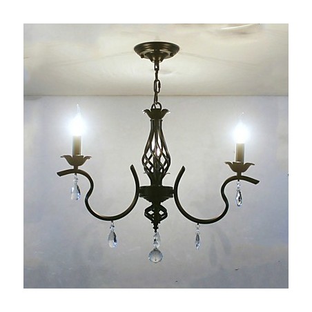 Lustre de cristal estilo europeu Lustre pequeno Lâmpadas criativas simples