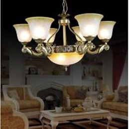 Lustre Bronze Europeu Retro Clássico