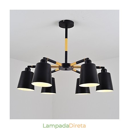 Luminária pendente tradicional clássica com pintura para estilo mini madeira bambu Luminária pendente tradicional clássica com pintura para estilo mini madeira bambu