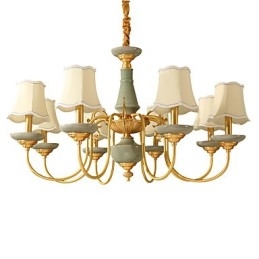 Lustre todo em cobre Lustre decorativo em jade KP8