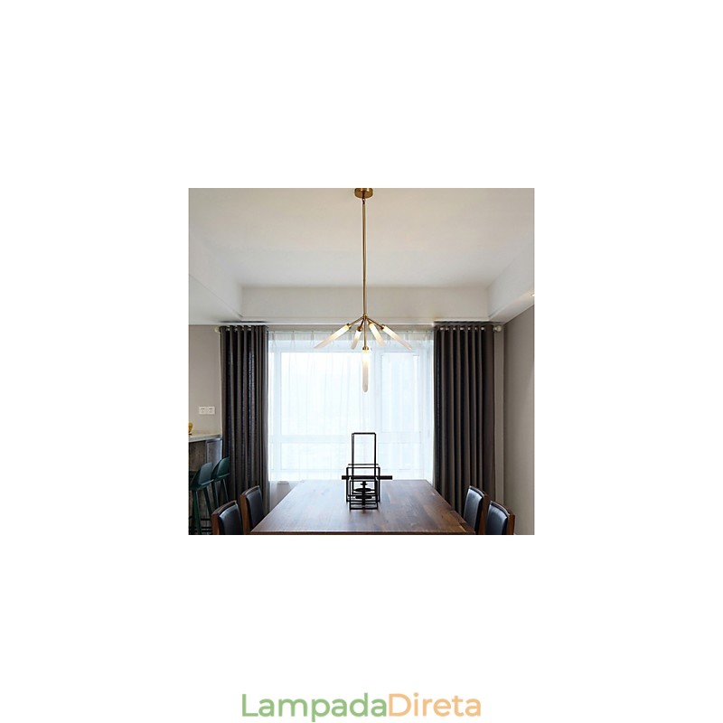Lustre moderno e contemporâneo personalizado estilo mini de 5 luzes