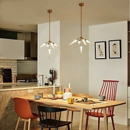 Lustre moderno e contemporâneo personalizado estilo mini de 5 luzes