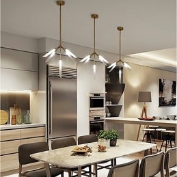 Lustre moderno e contemporâneo personalizado estilo mini de 5 luzes
