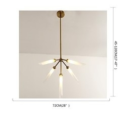 Lustre moderno e contemporâneo personalizado estilo mini de 5 luzes