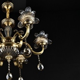 Pintura rústica de chalé para designers, lustre de 2 lâmpadas em metal para lojas internas