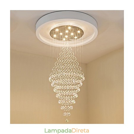 Luminária pendente de cristal contemporânea para teto, lustre moderno, iluminação suspensa para casa, luminárias, lustre Luminária pendente de cristal contemporânea para teto, lustre moderno, iluminação suspensa para casa, luminárias, lustre