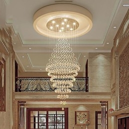 Luminária pendente de cristal contemporânea para teto, lustre moderno, iluminação suspensa para casa, luminárias, lustre