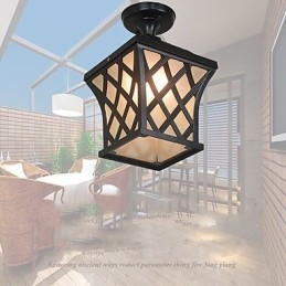 Lâmpada rural americana jardim pátio porta ao ar livre à prova d'água uva droplight