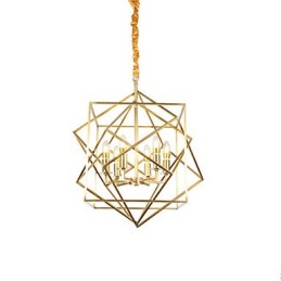 Lanterna de latão para lustre de metal de designers
