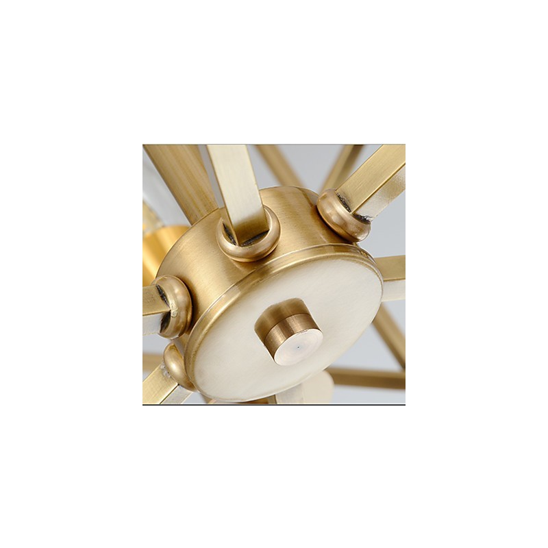 Lanterna de latão para lustre de metal de designers