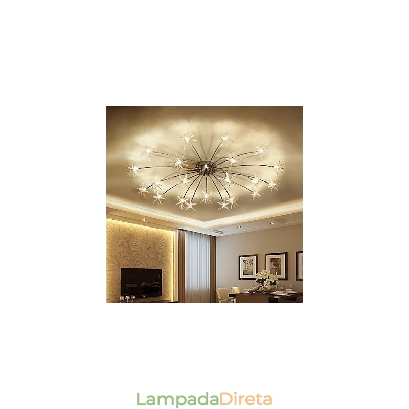 Recurso cromado contemporâneo moderno para lustre infantil de metal de designers de estilo mini