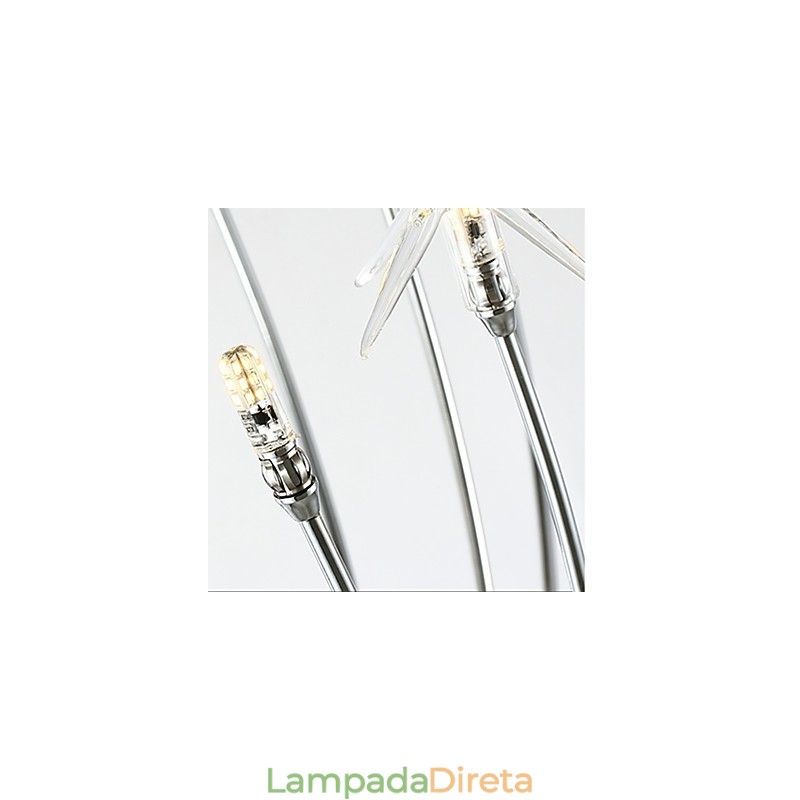 Recurso cromado contemporâneo moderno para lustre infantil de metal de designers de estilo mini
