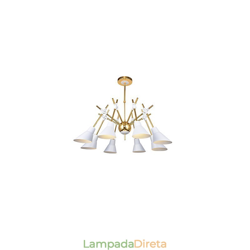 Lustre de arte personalizado com direção ajustável, luminária de lustre N