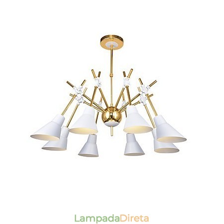 Lustre de arte personalizado com direção ajustável, luminária de lustre N Lustre de arte personalizado com direção ajustável, luminária de lustre N