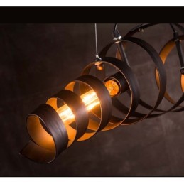 Lâmpada de ferro retrô Lustre moderno minimalista estilo industrial
