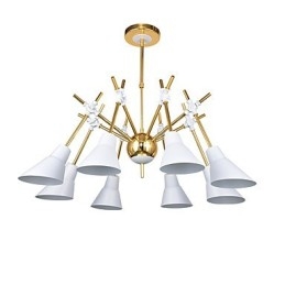 Lustre de arte personalizado com direção ajustável, luminária de lustre N