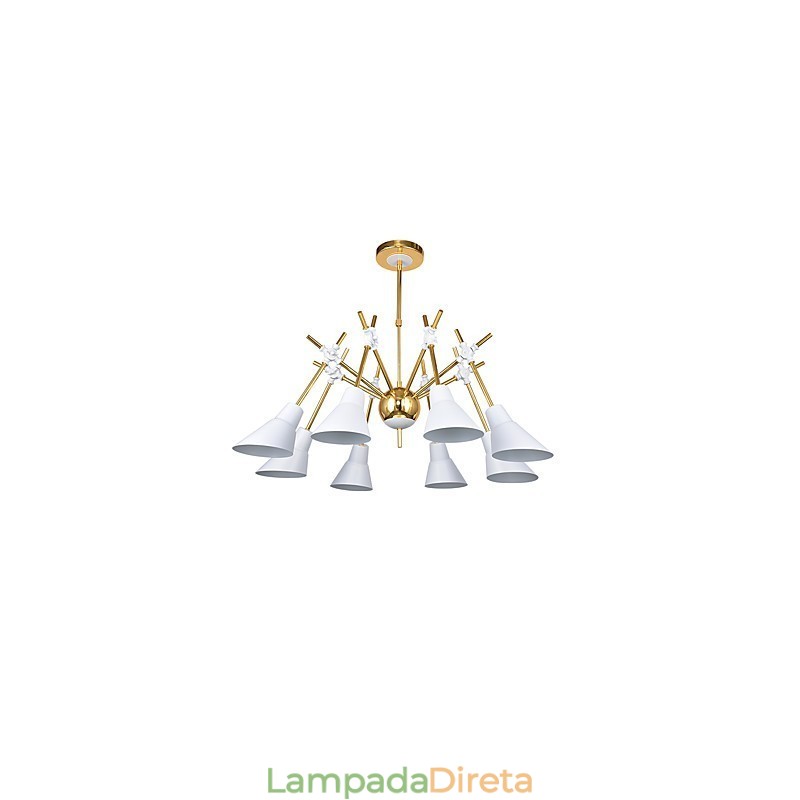 Lustre de arte personalizado com direção ajustável, luminária de lustre N