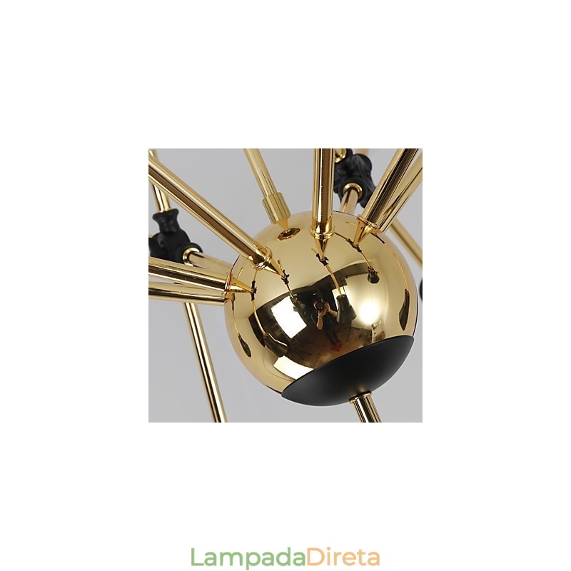 Lustre de arte personalizado com direção ajustável, luminária de lustre N